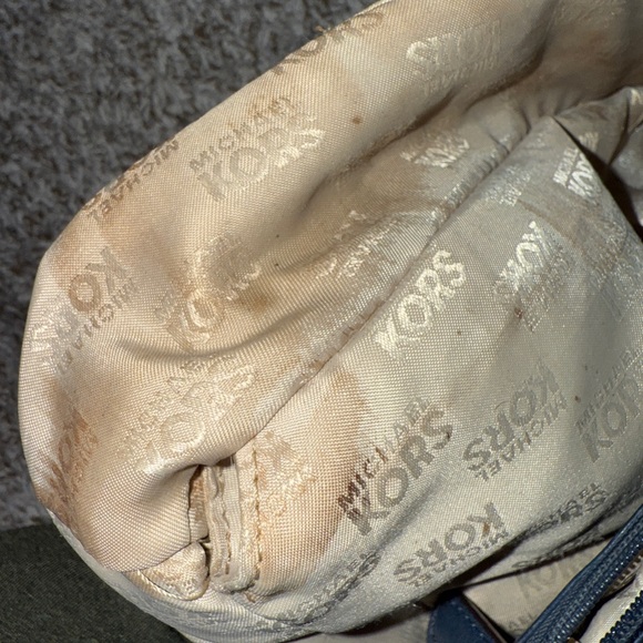 COPY - Royal Blue Micheal Kors Leather Handbag - Picture 13 of 14